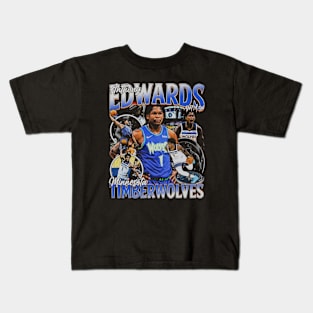 Anthony Edwards Vintage Bootleg Kids T-Shirt